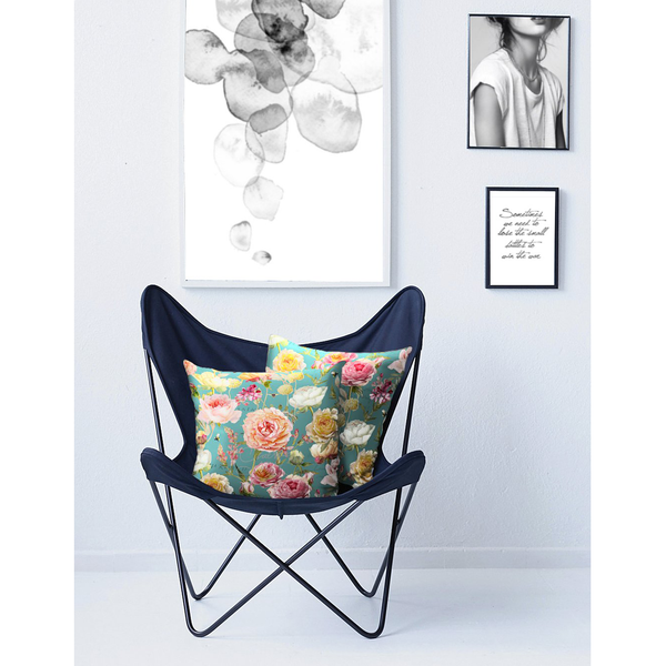 Kissenbezug 7701 - Polyester / Baumwolle - Türkis - 40 x 40 cm