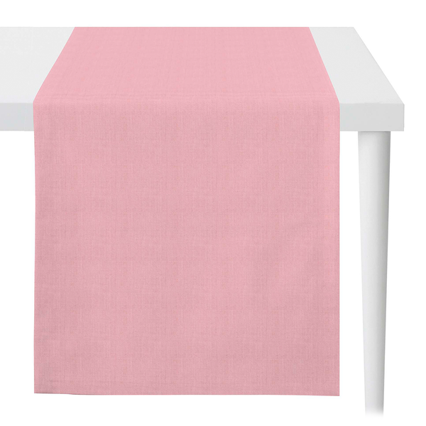 Tischläufer Arizona - Polyester / Leinen - Pink