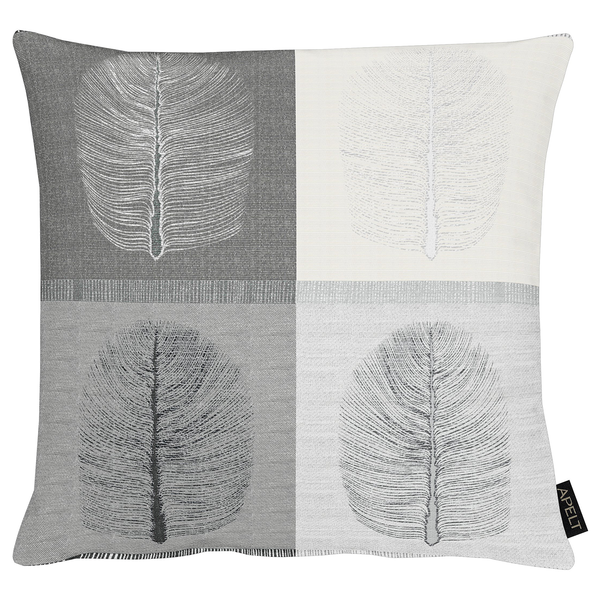 Dekokissen Vito - Polyester / Viskose - Grau / Creme