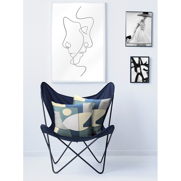 Kissenbezug Francis - Polyester - Blau