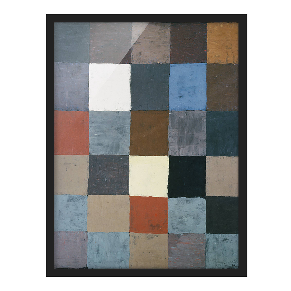 Bild Paul Klee Farbtafel - Papier / Kiefer - Braun - 70 x 100 cm