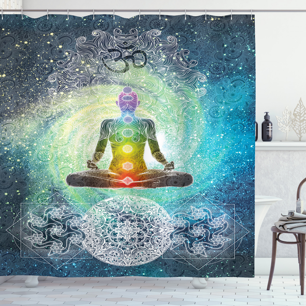 Duschvorhang Mandala Zen - Polyester - Mehrfarbig - 175 x 180 cm