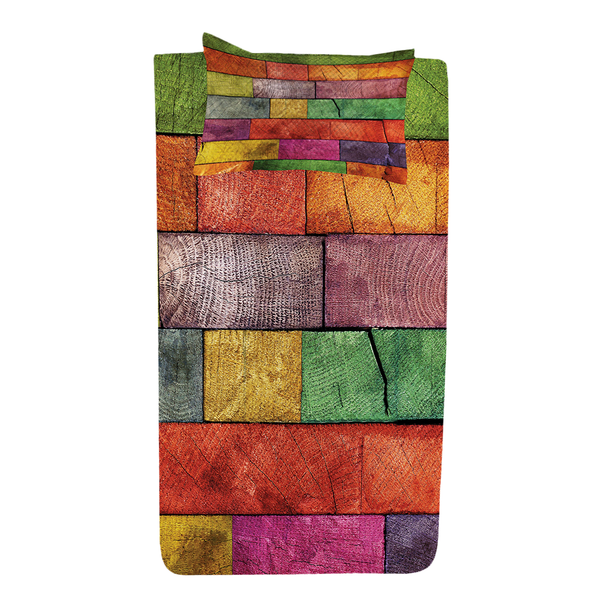 Tagesdecken-Set Regenbogen - Polyester - Mehrfarbig - 170 x 220 cm