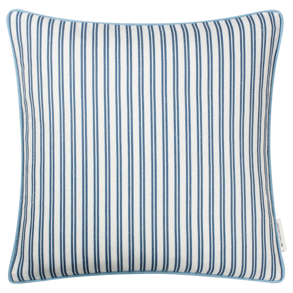 Kissenbezug Little Stripes - Polyester / Baumwolle - Marineblau