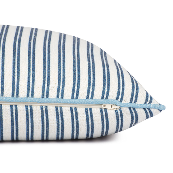 Kissenbezug Little Stripes - Polyester / Baumwolle - Marineblau