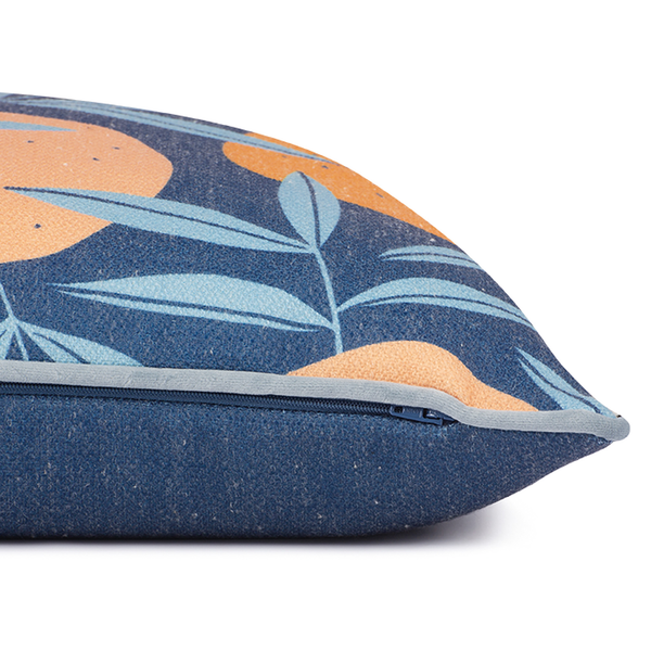 Kissenbezug Oranges - Polyester / Baumwolle - Navy