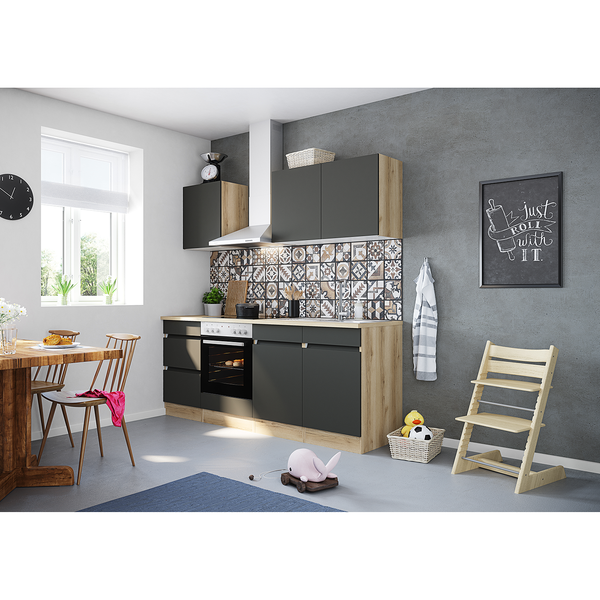 Hängeschrank Optiklar I - Anthrazit - Breite: 50 cm