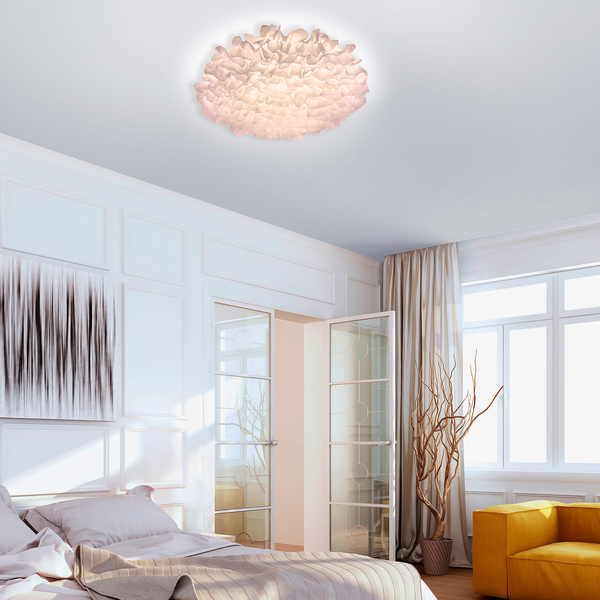 LED-Deckenleuchte Naomi - Stoff / Eisen - 1-flammig