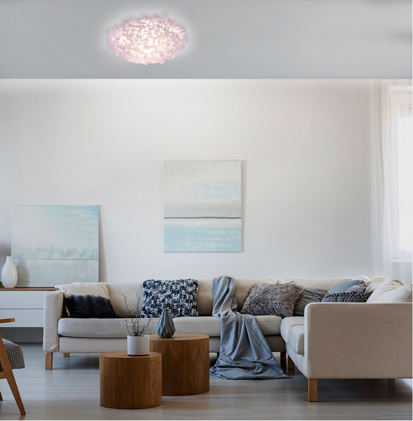 LED-Deckenleuchte Naomi - Stoff / Eisen - 1-flammig