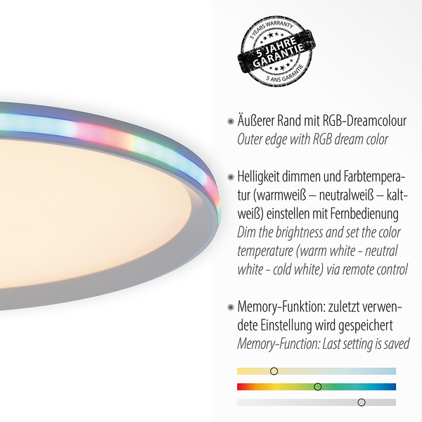 LED-Deckenleuchte Galactica - Acrylglas / Metall - 1-flammig