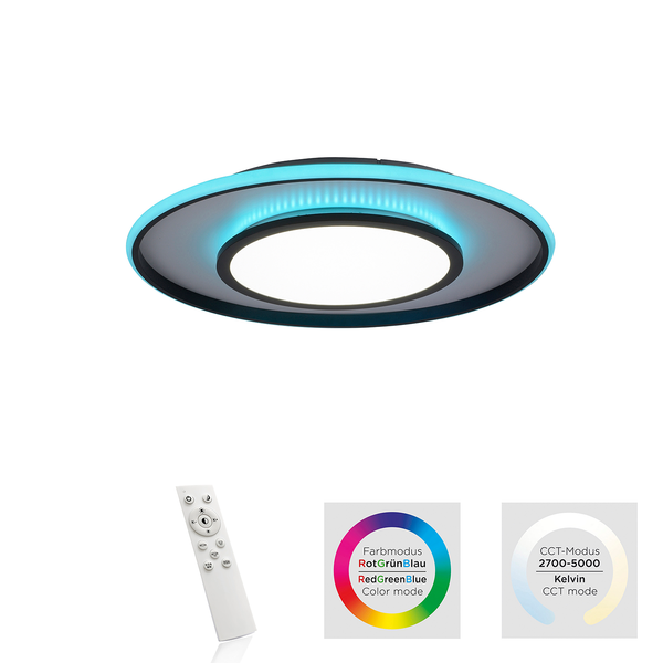 LED-Deckenleuchte Arenda  III - Polyester PVC / Eisen - 1-flammig