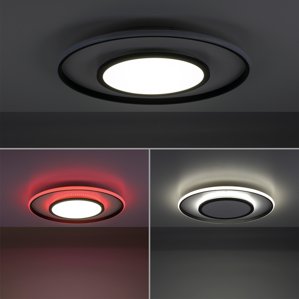 LED-Deckenleuchte Arenda  III - Polyester PVC / Eisen - 1-flammig
