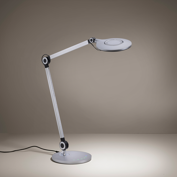 LED-Tischleuchte Niklas - Polyethylen / Eisen - 1-flammig - Silber
