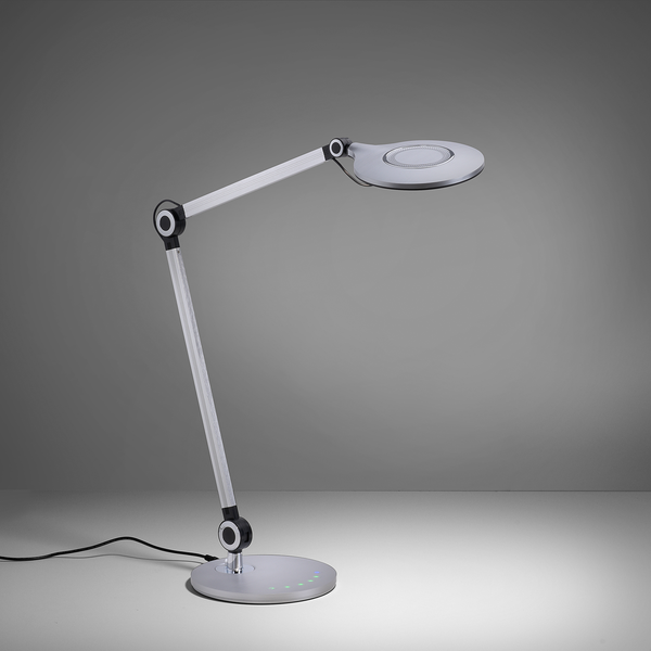 LED-Tischleuchte Niklas - Polyethylen / Eisen - 1-flammig - Silber