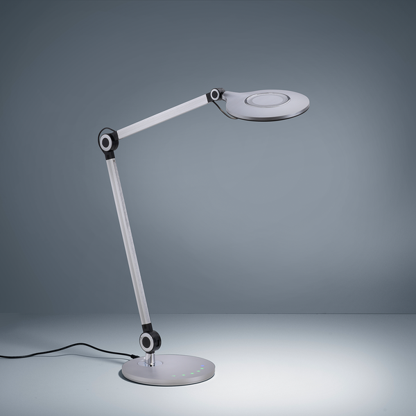 LED-Tischleuchte Niklas - Polyethylen / Eisen - 1-flammig - Silber