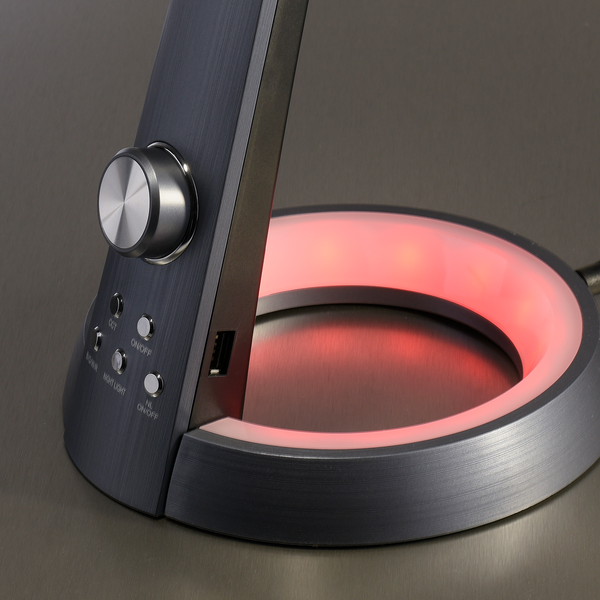 LED-Tischleuchte Bill - Polyethylen - 1-flammig - Schwarz