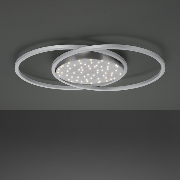 LED-Deckenleuchte Yuki II - Polycarbonat / Aluminium - 1-flammig