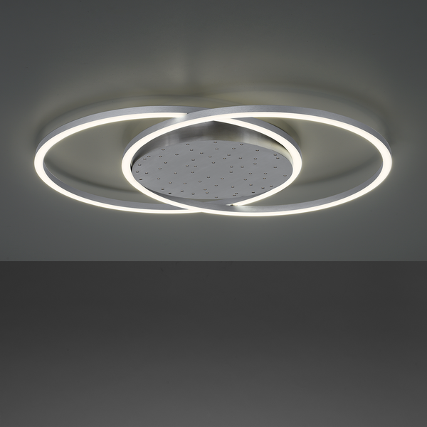 LED-Deckenleuchte Yuki II - Polycarbonat / Aluminium - 1-flammig