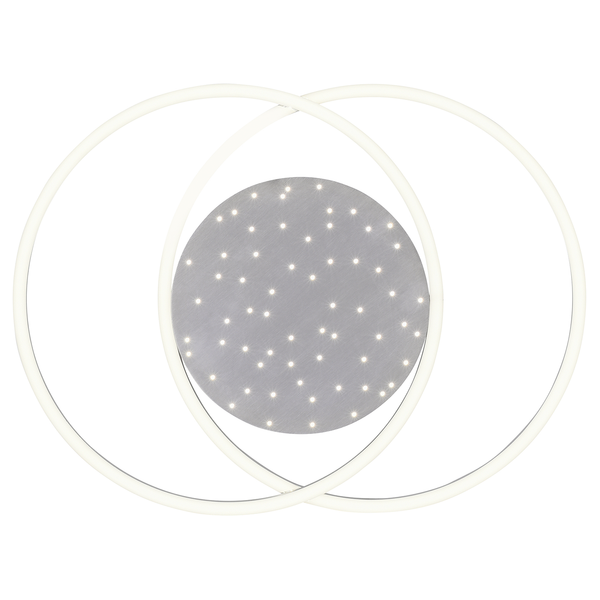 LED-Deckenleuchte Yuki II - Polycarbonat / Aluminium - 1-flammig