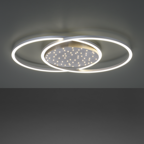 LED-Deckenleuchte Yuki II - Polycarbonat / Aluminium - 1-flammig