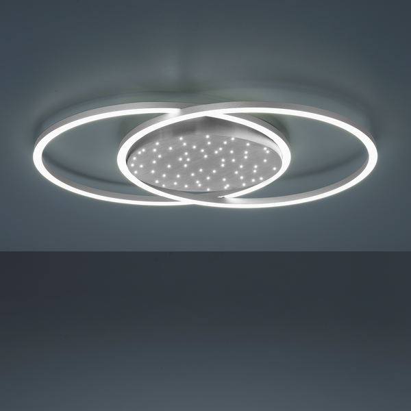 LED-Deckenleuchte Yuki II - Polycarbonat / Aluminium - 1-flammig