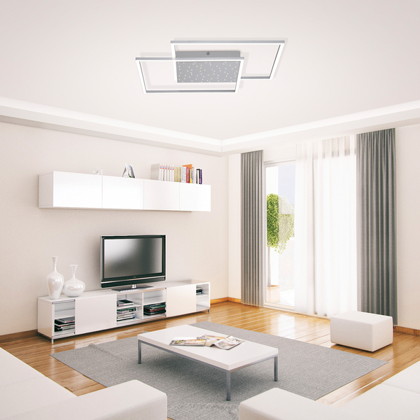 LED-Deckenleuchte Yuki I - Polycarbonat / Aluminium - 1-flammig