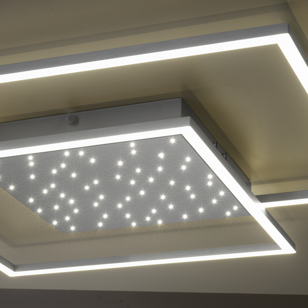 LED-Deckenleuchte Yuki I - Polycarbonat / Aluminium - 1-flammig