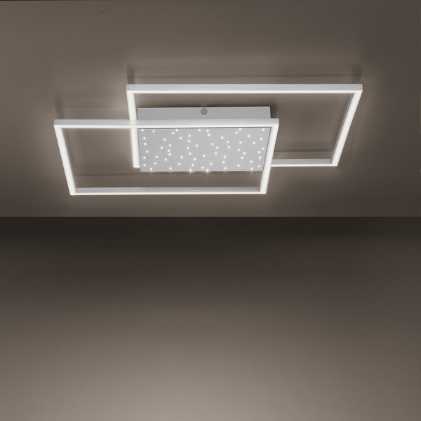 LED-Deckenleuchte Yuki I - Polycarbonat / Aluminium - 1-flammig