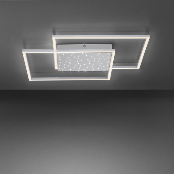 LED-Deckenleuchte Yuki I - Polycarbonat / Aluminium - 1-flammig