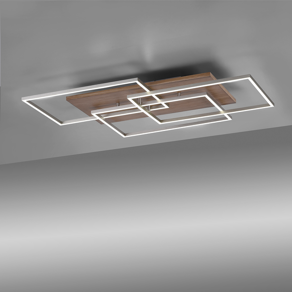 LED-Deckenleuchte Palma V - Kunststoff / Eisen; Aluminium - 3-flammig