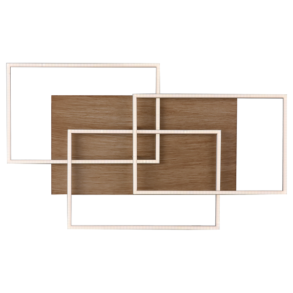LED-Deckenleuchte Palma V - Kunststoff / Eisen; Aluminium - 3-flammig