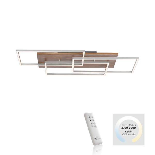 LED-Deckenleuchte Palma V - Kunststoff / Eisen; Aluminium - 3-flammig