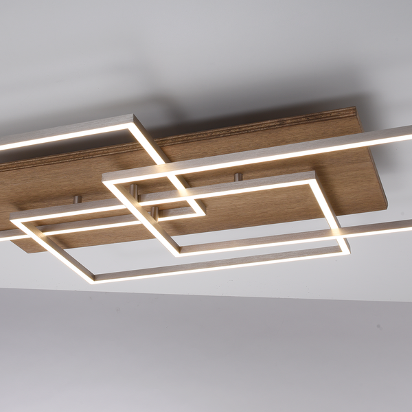 LED-Deckenleuchte Palma V - Kunststoff / Eisen; Aluminium - 3-flammig