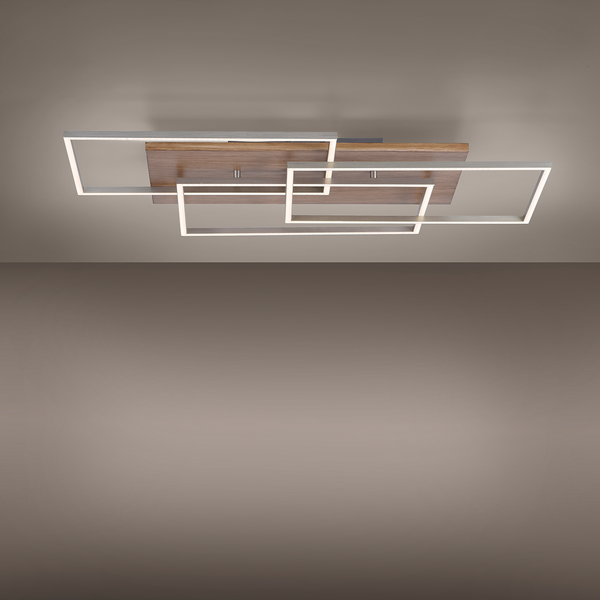 LED-Deckenleuchte Palma V - Kunststoff / Eisen; Aluminium - 3-flammig