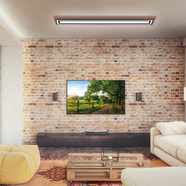 LED-Deckenleuchte Palma II - Kunststoff / Eisen; Aluminium - 1-flammig