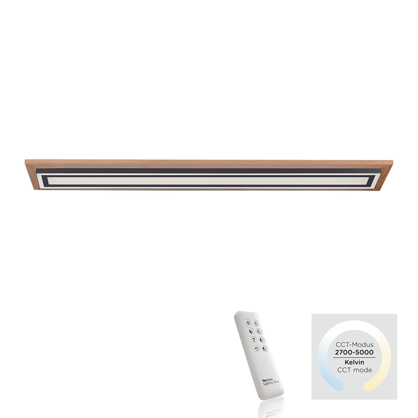 LED-Deckenleuchte Palma II - Kunststoff / Eisen; Aluminium - 1-flammig