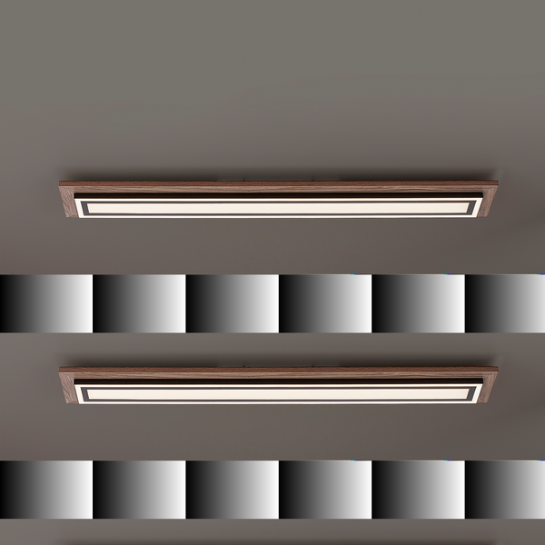 LED-Deckenleuchte Palma II - Kunststoff / Eisen; Aluminium - 1-flammig