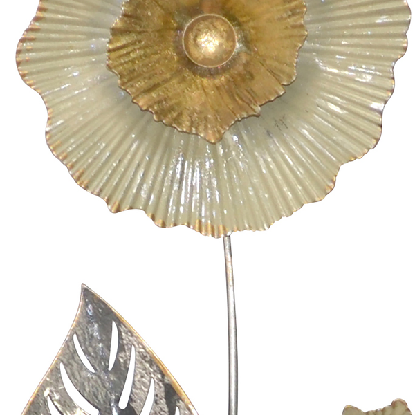 Wanddekoration Rena - Eisen - Silber / Creme