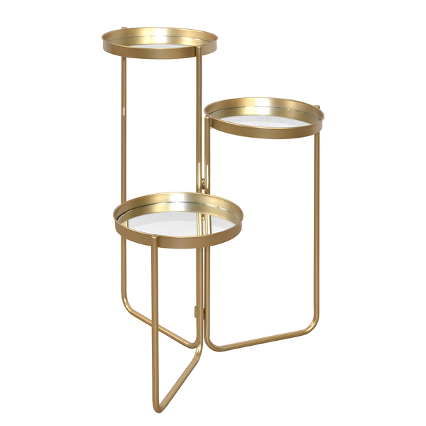 Blumenständer De Lamere - Stahl - Gold