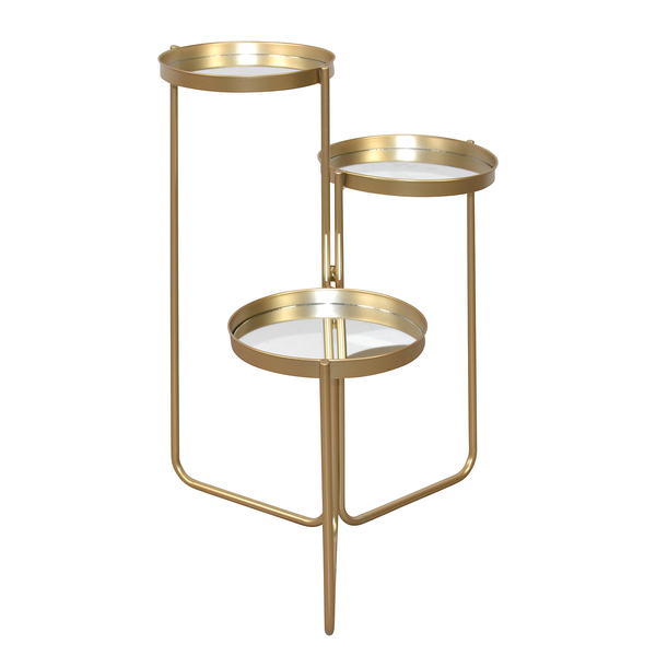 Blumenständer De Lamere - Stahl - Gold