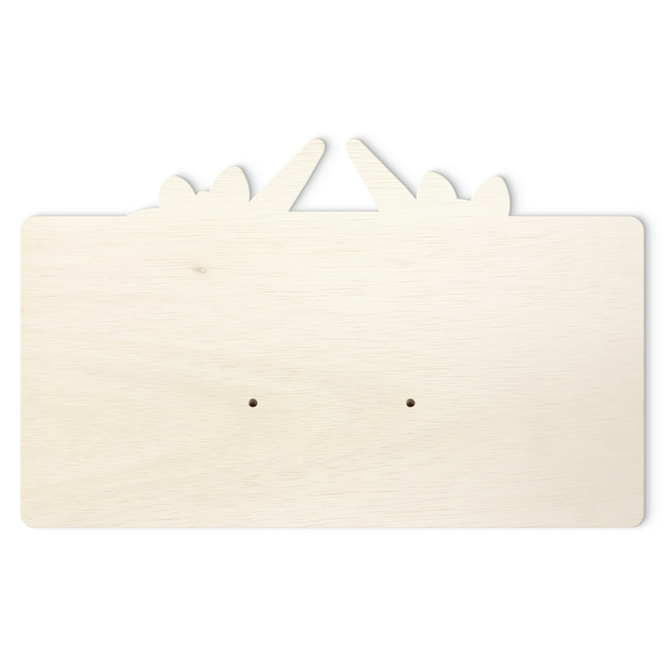 Kindergarderobe Einhorn Gold Glitzer - Mehrfarbig