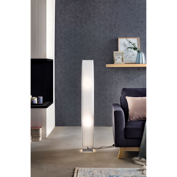 Stehleuchte Relva I - Polyester PVC / Edelstahl - 2-flammig