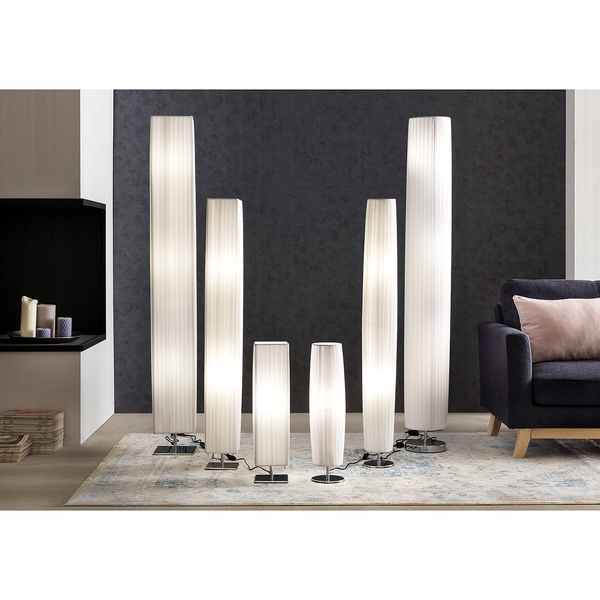 Stehleuchte Relva III - Polyester PVC / Edelstahl - 3-flammig