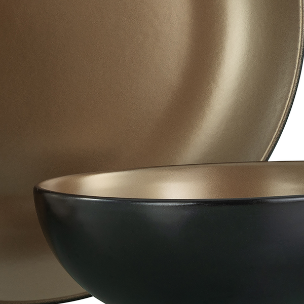 Kombiservice Glamour Gold - Steinzeug - Mehrfarbig - 8-teilig