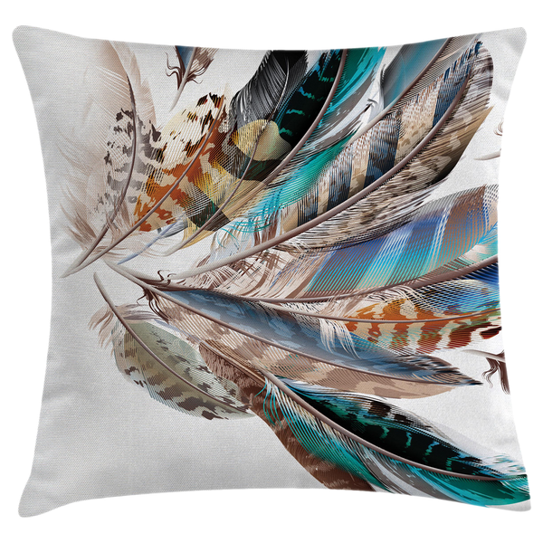 Kissenbezug Contour-Feder-Mode - Polyester - Braun - 40 x 40 cm