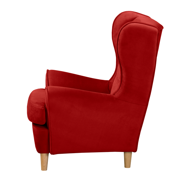 Ohrensessel Ranu Mini - Microfaser Jada: Rot