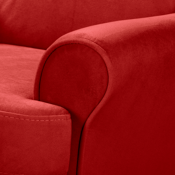 Ohrensessel Ranu Mini - Microfaser Jada: Rot