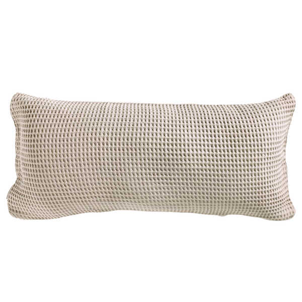 Kissenbezug Wafel I - Baumwolle - Lichtgrau