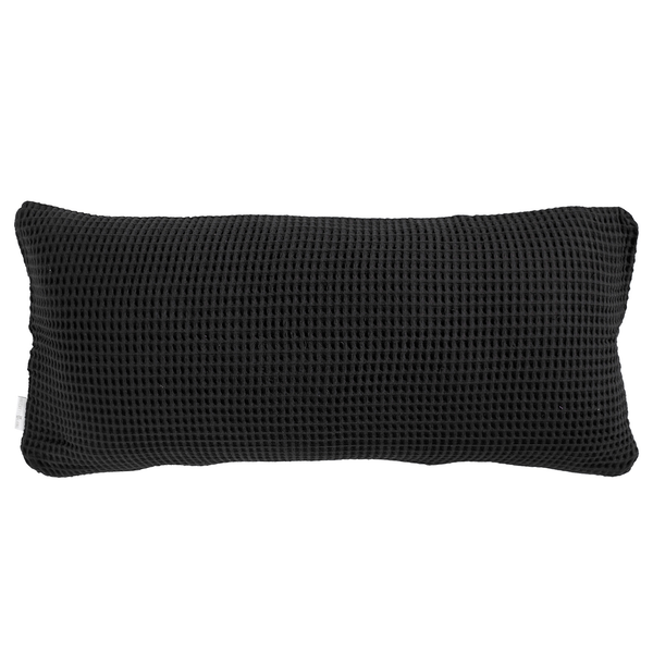 Kissenbezug Wafel I - Baumwolle - Schwarz