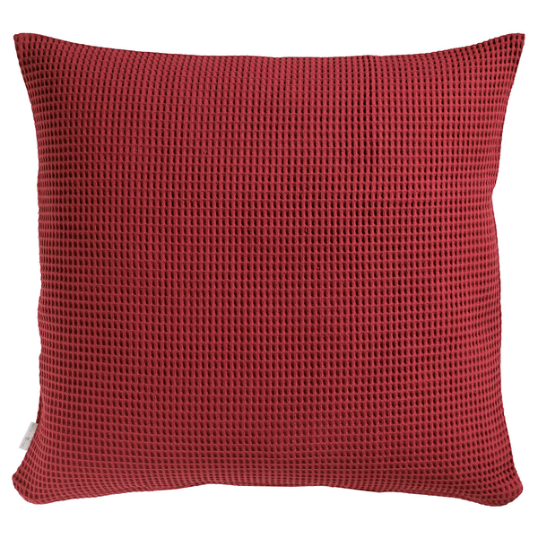 Kissenbezug Wafel II - Baumwolle - Rot - 50 x 50 cm